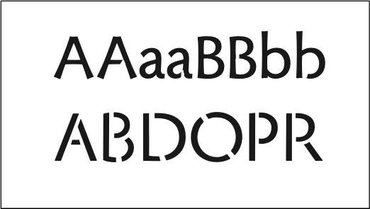 AAaaBBbbstencil