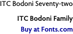 ITC Bodoni Seventy-two