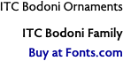 ITC Bodoni Ornaments