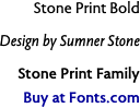 Stone Print Bold