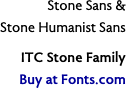 Stone Sans &